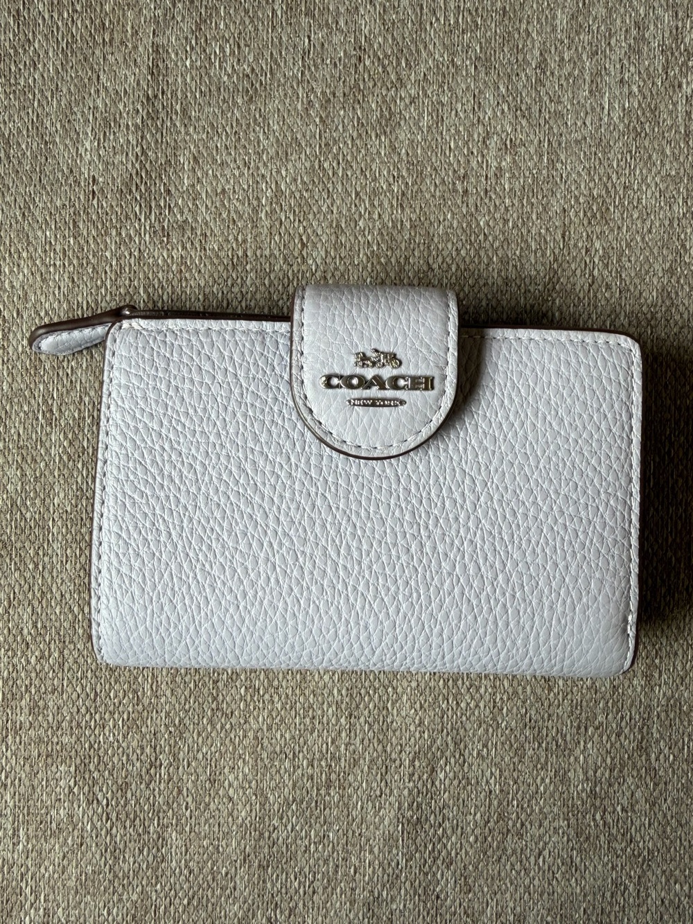 COACH zip around wallet